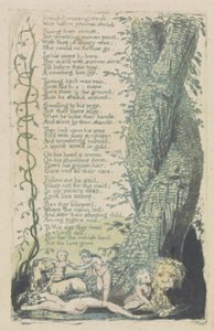 The Little Girl Found, and Famishd weeping..., plate 2 from The Songs of Innocence, 1789 by William Blake